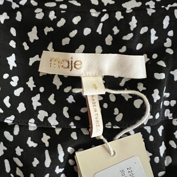 Maje Cosinau Tie Top 3 (10) NWT - Picture 8 of 10